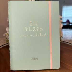 “BIG PLANS, minor details” 2023 - 2024 TEAL FRINGE Planner! 🩵